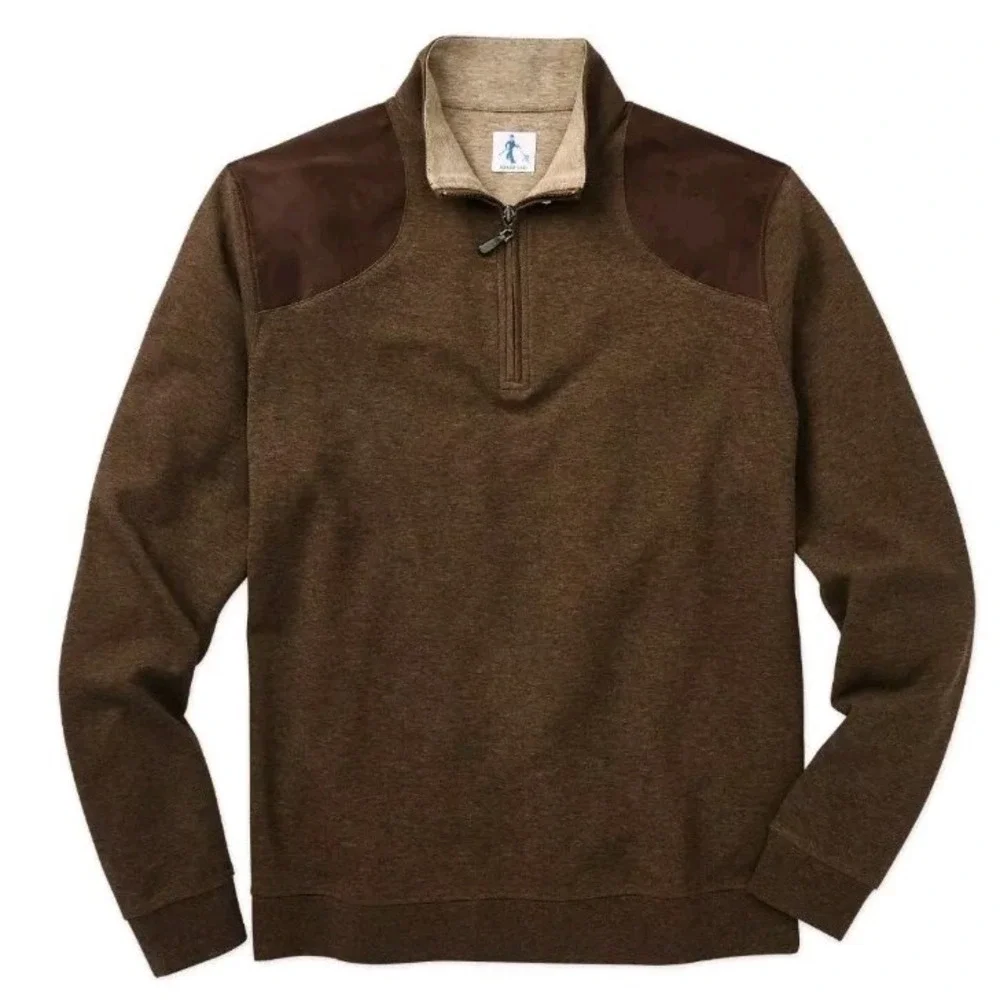 Sharp Lad XXL NWT Quarter-zip Pullover In Mocha $165